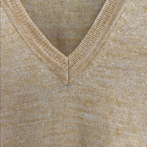The Limited Golden Yellow V-Neck Wool Blend Sweater | Size Small - Picture 3 of 6
